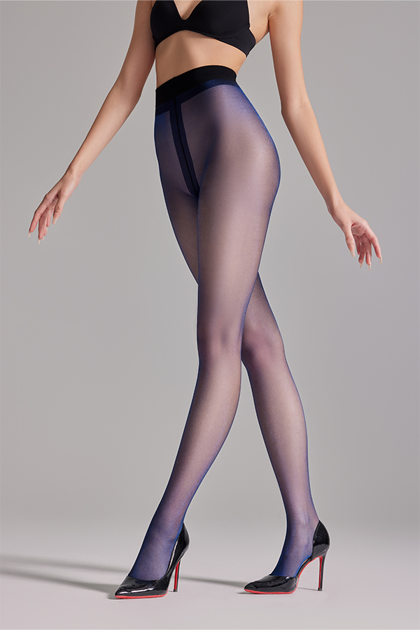 Irisierende matte transparente Strumpfhosen