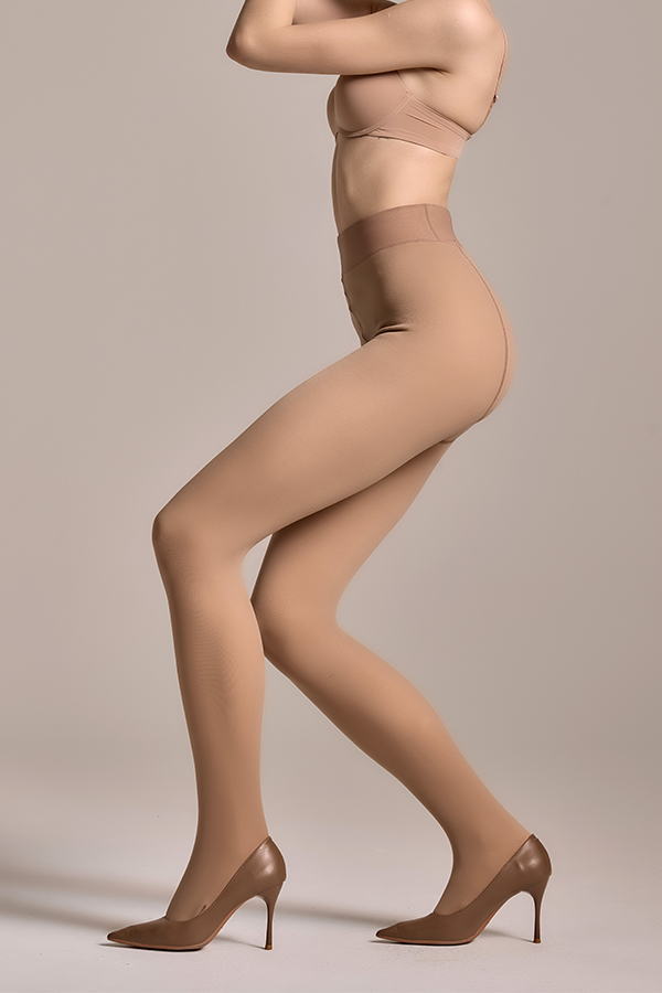 Transparente Fake-Strumpfhose aus Polyester – Illusion Sheer