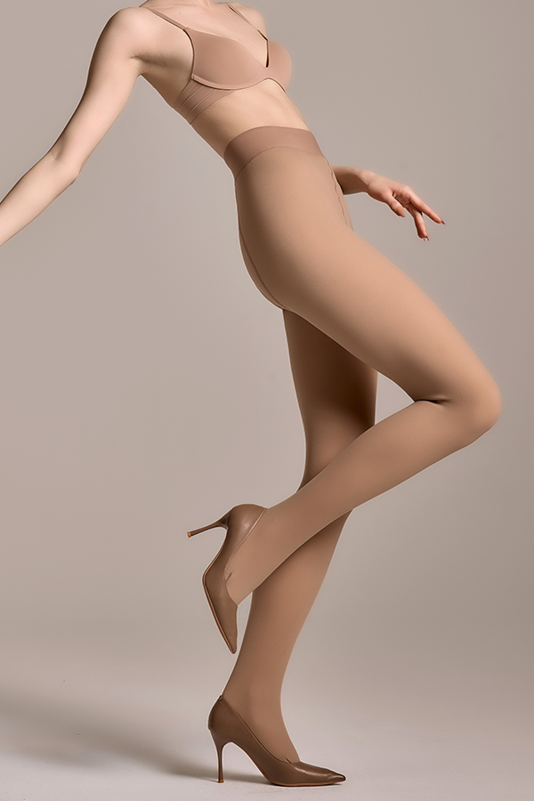 Transparente Fake-Strumpfhose aus Polyester – Illusion Sheer